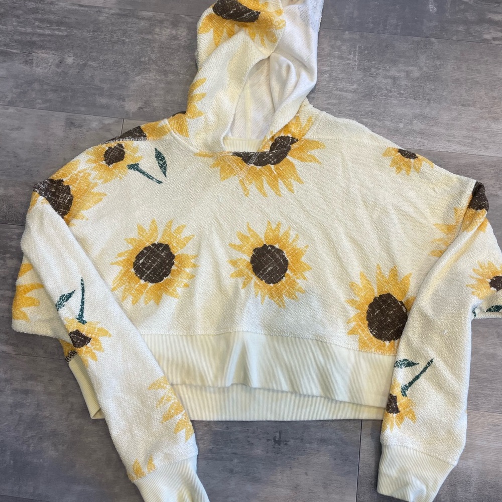 Small Sunflower cropped sweatshirt
